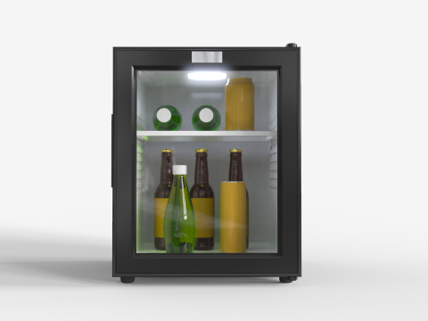 Mini Bar Fridge 3D Model