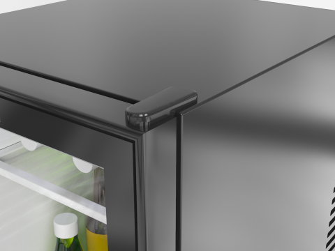 Mini Bar Fridge 3D Model