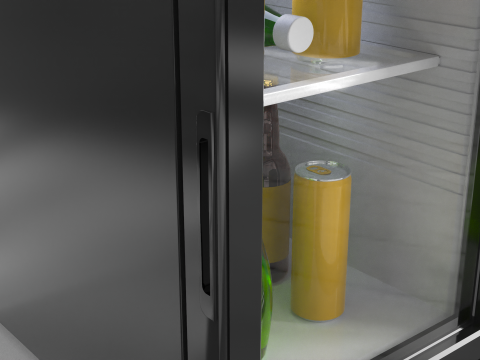 Mini Bar Fridge 3D Model
