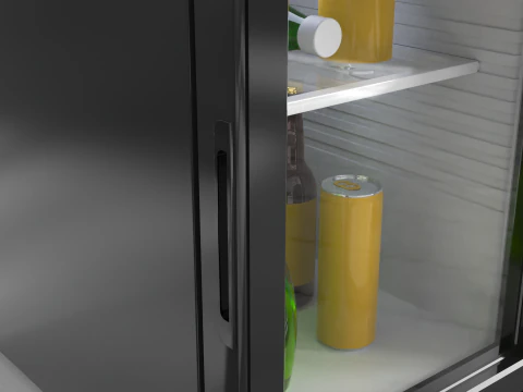 Mini Bar Fridge 3D Model