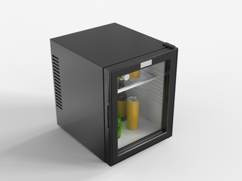 Mini Bar Fridge 3D Model