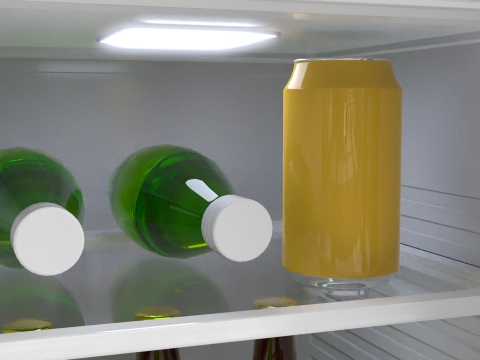 Mini Bar Fridge 3D Model
