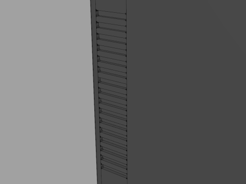 Mini Bar Fridge 3D Model