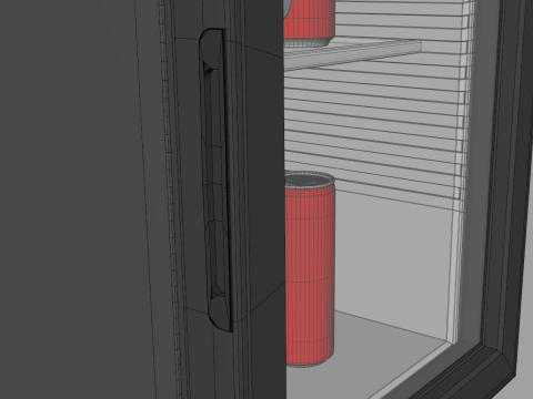 Mini Bar Fridge 3D Model