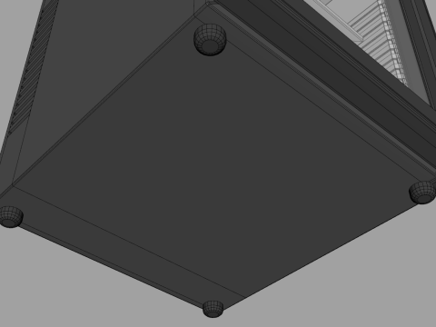 Mini Bar Fridge 3D Model