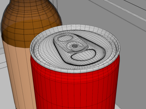Mini Bar Fridge 3D Model