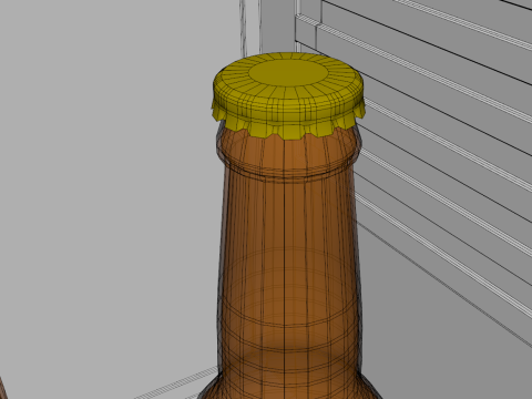 Mini Bar Fridge 3D Model