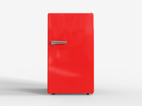 Mini Bar Fridge With Handle 3D Модель