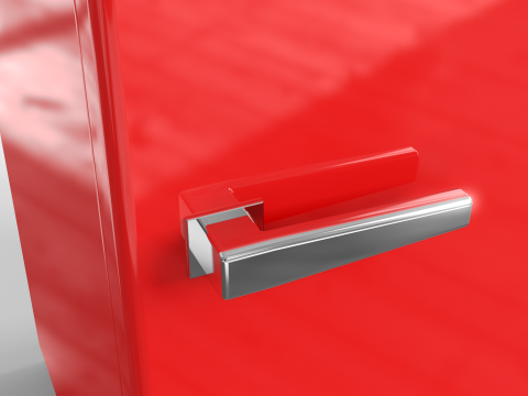 Mini Bar Fridge With Handle 3D Модель