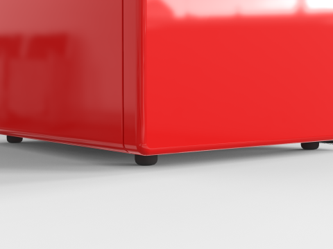 Mini Bar Fridge With Handle 3D Модель