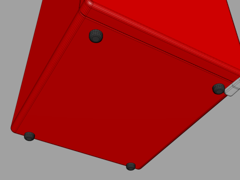 Mini Bar Fridge With Handle 3D Модель