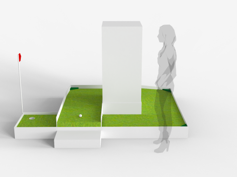 Mini Golf Module - Stand 3D Model