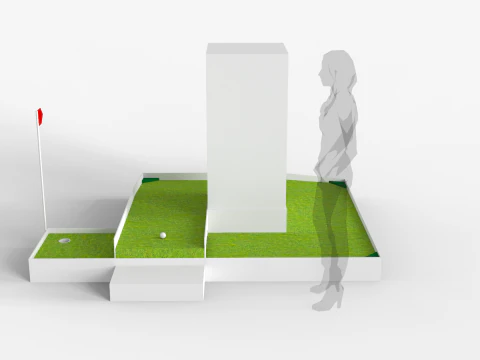 Mini Golf Module - Stand 3D Model