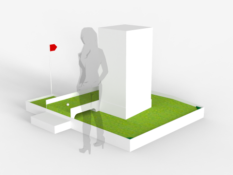 Mini Golf Module - Stand 3D Model