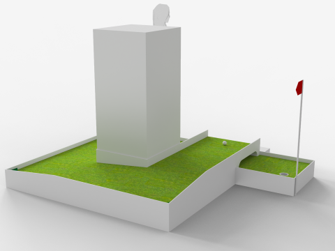 Mini Golf Module - Stand 3D Model