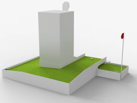 Mini Golf Module - Stand 3D Model
