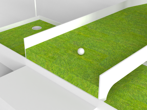 Mini Golf Module - Stand 3D Model