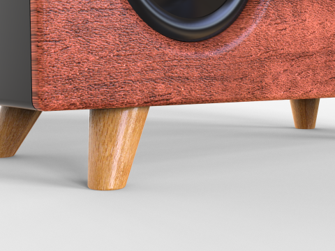 Mini Retro Speaker 3D 模型