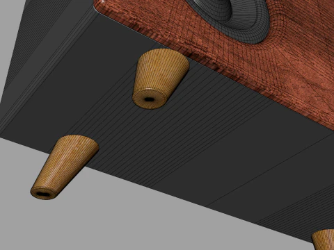 Mini Retro Speaker 3D Model