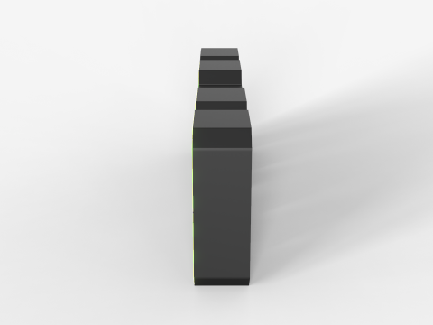 Minimalist Digital Clock 3D Model
