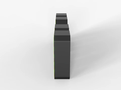 Minimalist Digital Clock 3D Model