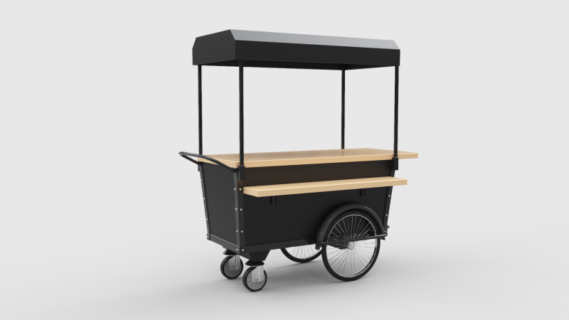 Mobile Coffee Cart Modelo 3D .c4d .max .obj .3ds .fbx .stl .blend
