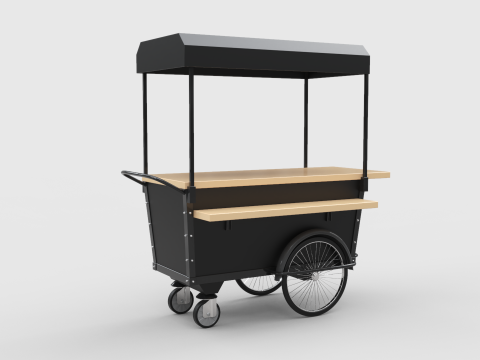 Mobile Coffee Cart 3D 모델
