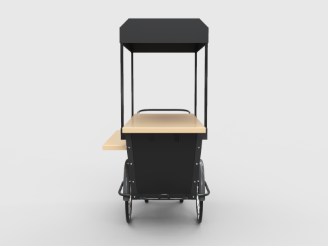 Mobile Coffee Cart Modelo 3D