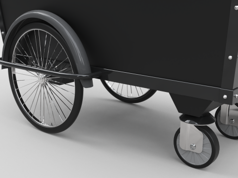 Mobile Coffee Cart Modelo 3D