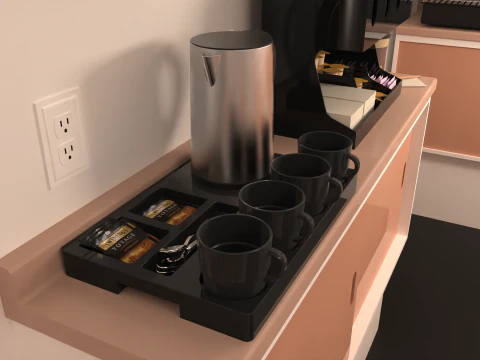 Mobile Food Cart 3D Model