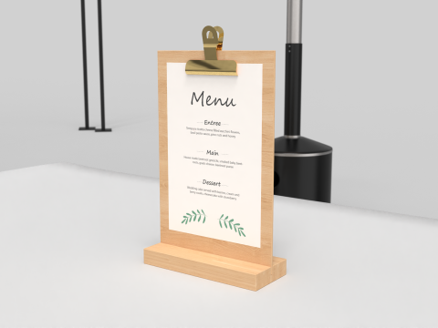 Mobile Food Cart 3D Model