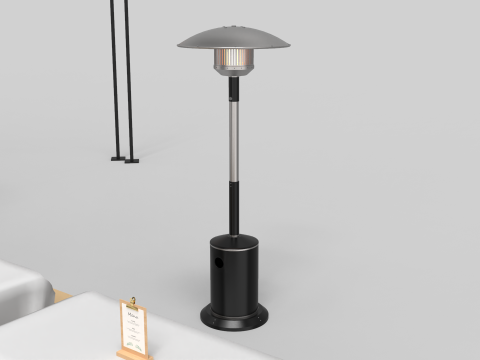 Mobile Food Cart 3D Model