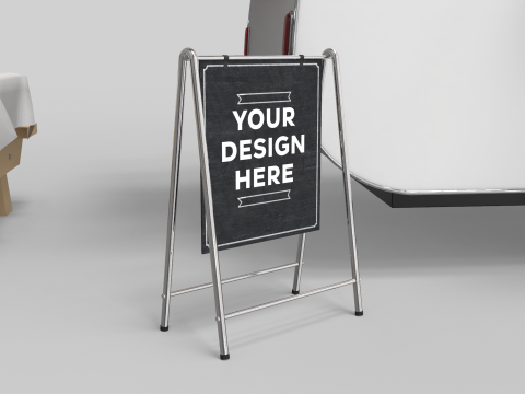 Mobile Food Cart 3D Model