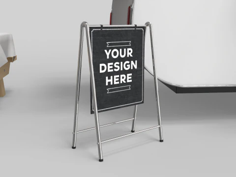 Mobile Food Cart 3D Model