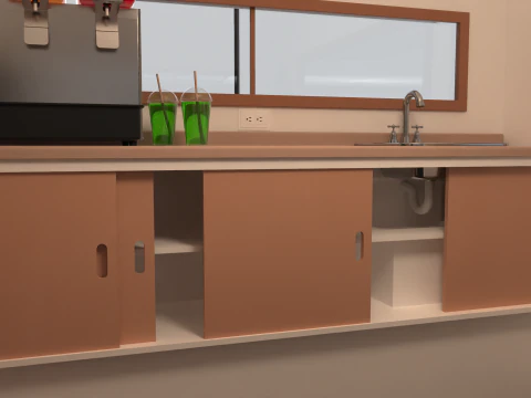 Mobile Food Cart 3D Model