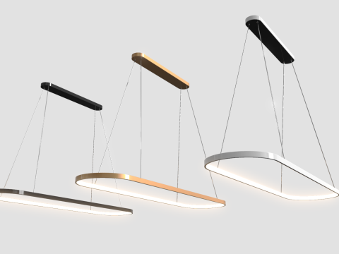 Modern Minimalist Hanging Lamp 3D Model