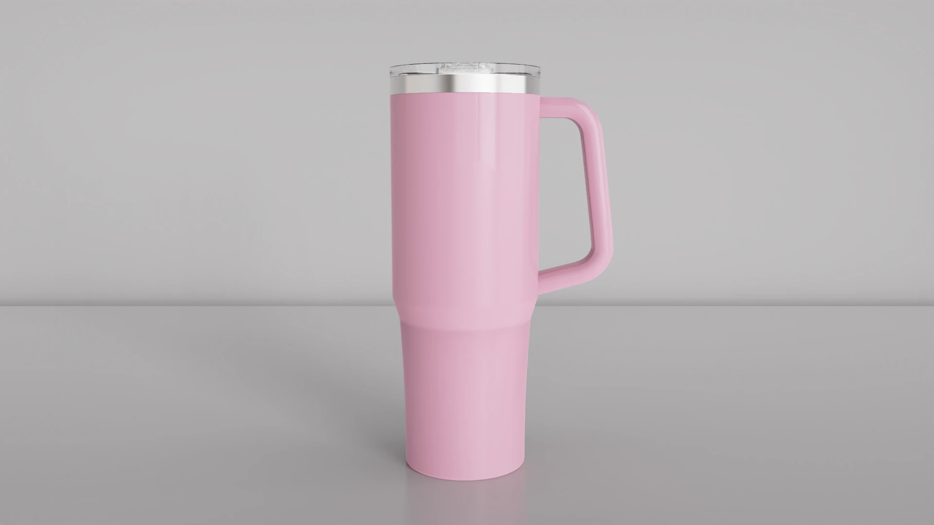 Mug Tumbler with Handle 650ml 3D Model .c4d .max .obj .3ds .fbx .stl .blend 