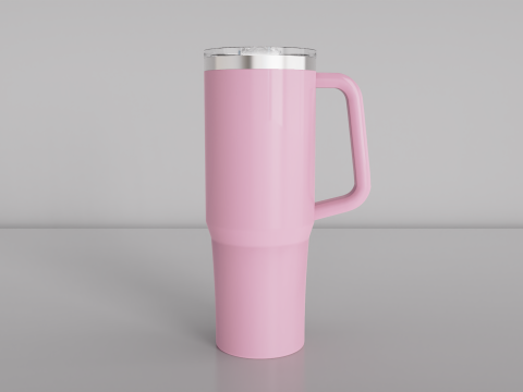 Mug Tumbler with Handle 650ml 3D 模型