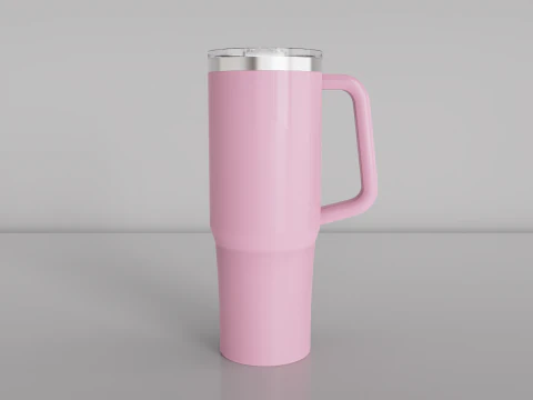 Mug Tumbler with Handle 650ml 3D Model