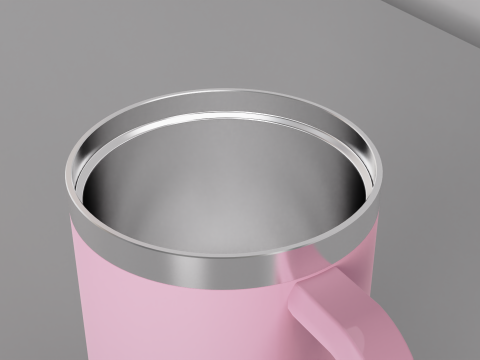 Mug Tumbler with Handle 650ml 3D Modell