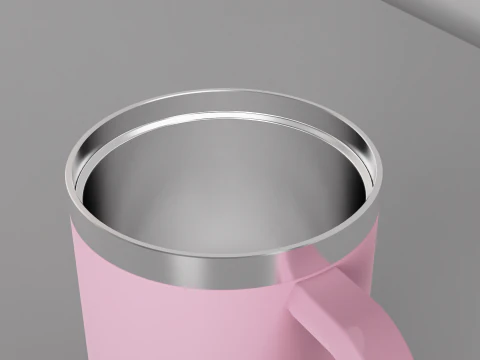 Mug Tumbler with Handle 650ml 3D Model