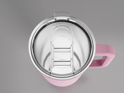 Mug Tumbler with Handle 650ml 3D Model