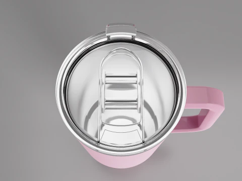 Mug Tumbler with Handle 650ml 3D Model