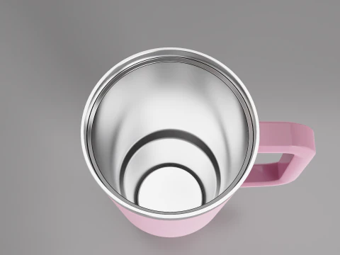 Mug Tumbler with Handle 650ml 3D Model