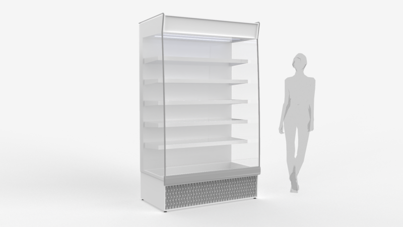 Multideck Open Chiller 3D मॉडल .c4d .max .obj .3ds .fbx .stl .blend