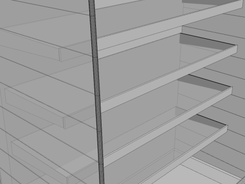 Multideck Open Chiller 3D 模型