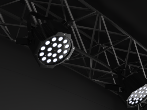 Music Stage Platform with Stairs 3D Модель
