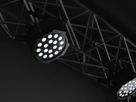 Music Stage Platform with Stairs 3D Model