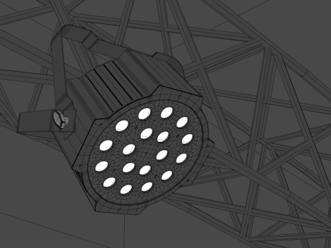 Music Stage Platform with Stairs 3D Модель