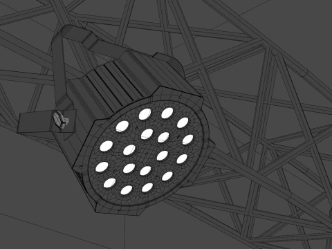 Music Stage Platform with Stairs 3D Model